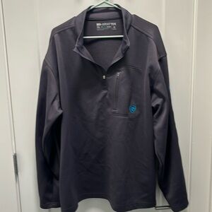 Ariat XXL AriatTek Cold Series Gray Quarter Zip